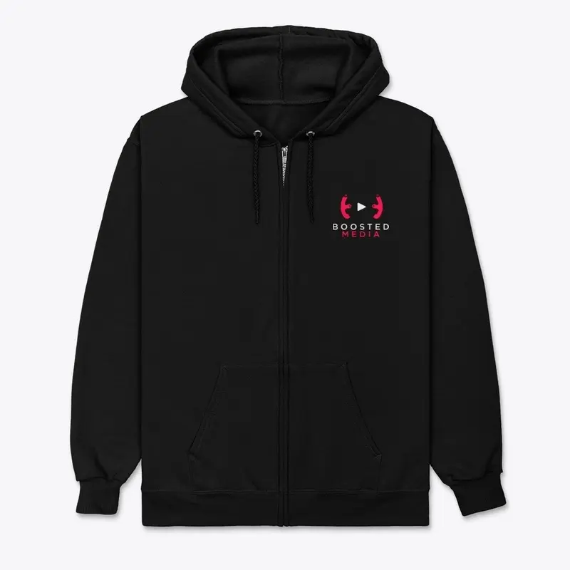 BOOSTED MEDIA Premium Zip Up Hoodie